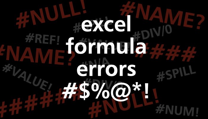 Excel Formula Errors
