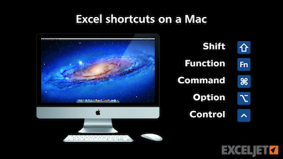 Excel shortcuts on the Mac