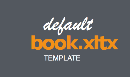 How to set a default template in Excel