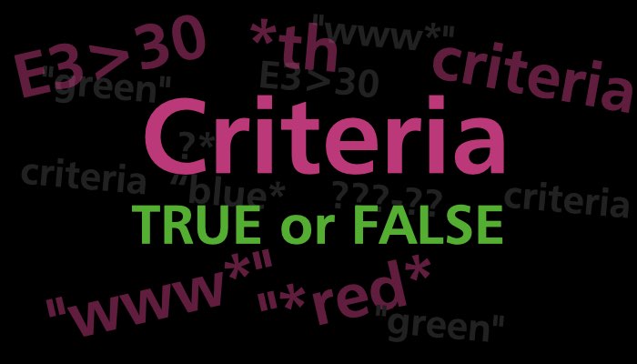 How to use formula criteria (50 examples)