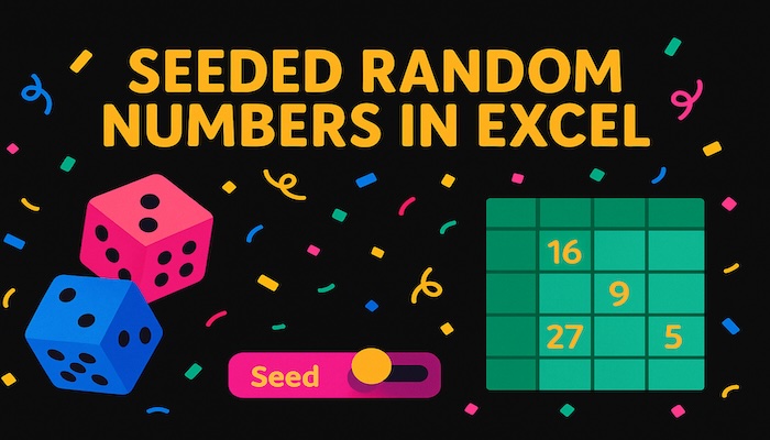 Seeded Random Number Generator in Excel