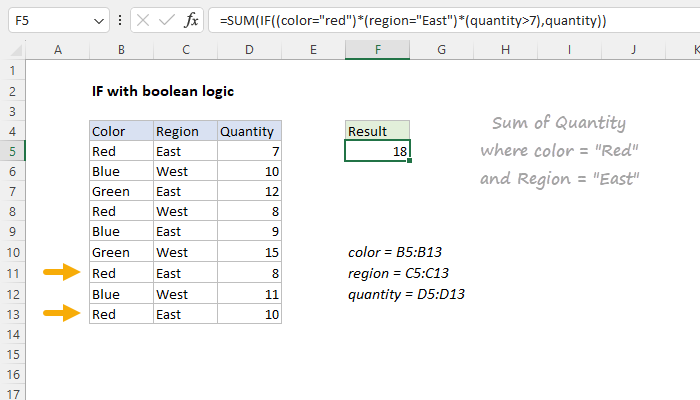 IF with boolean logic