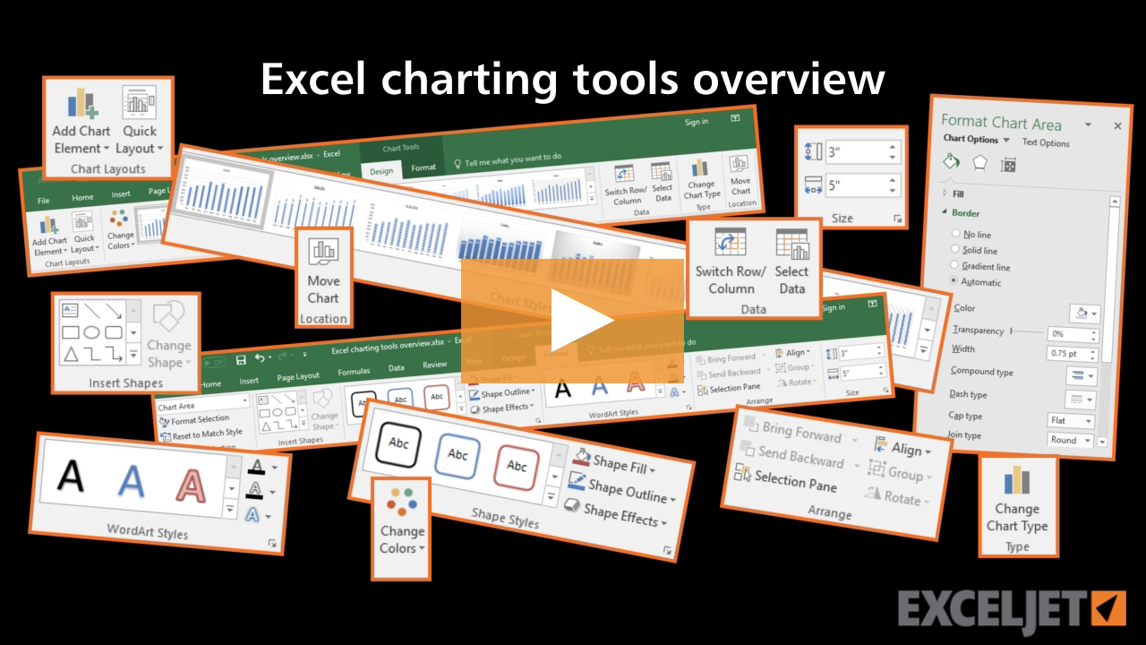 Excel charting tools overview