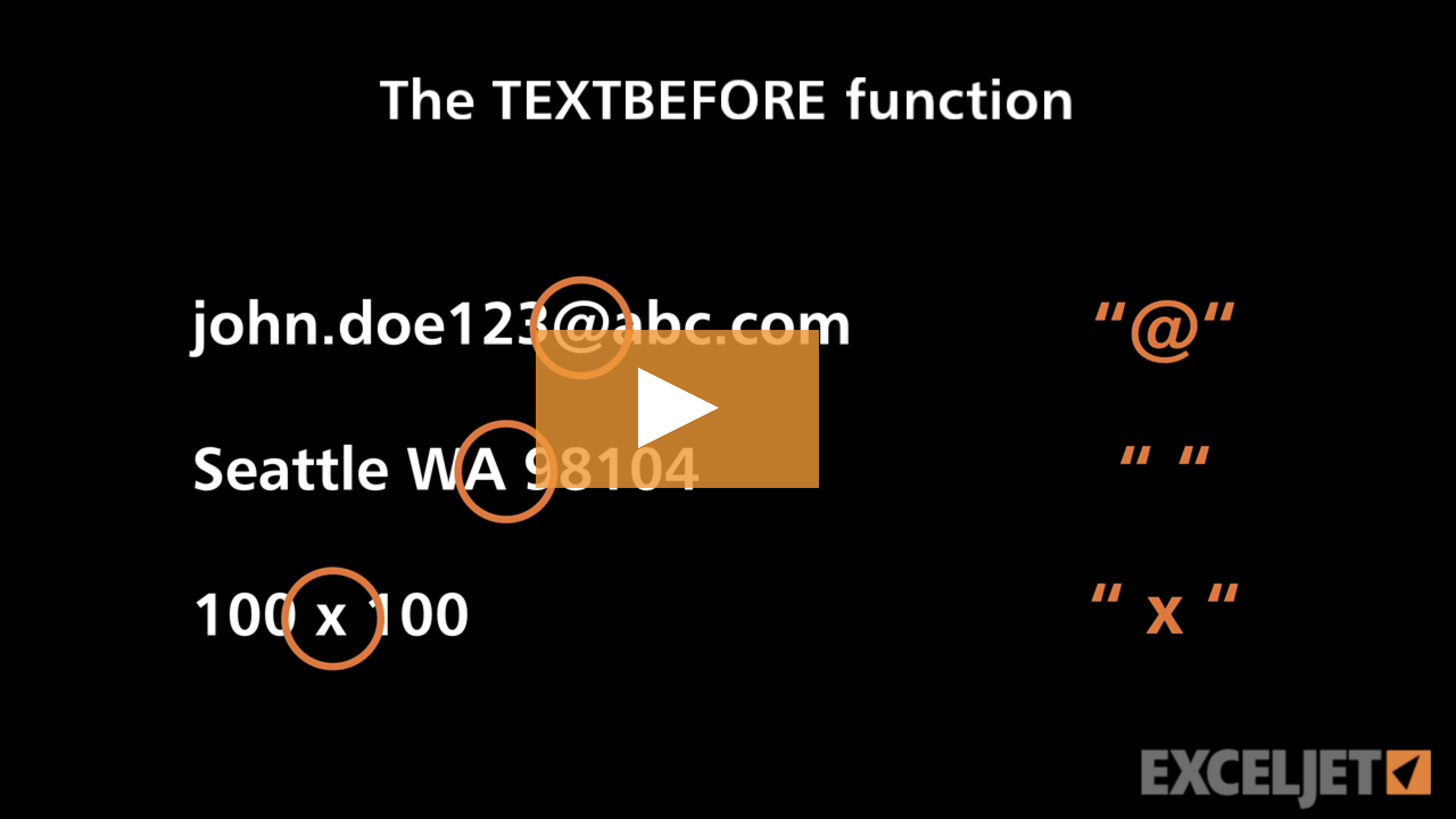 Excel TEXTBEFORE function
