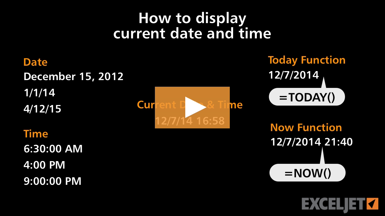 How to display current date and time