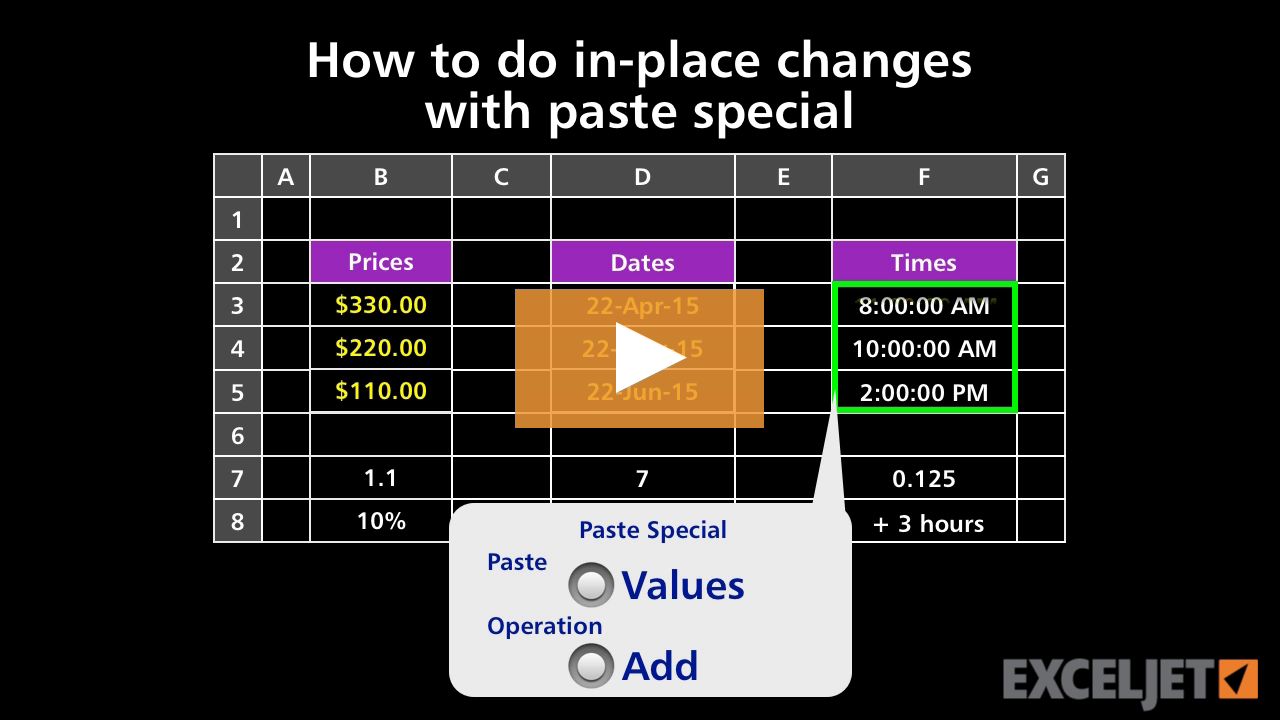 How to do in-place changes with paste special
