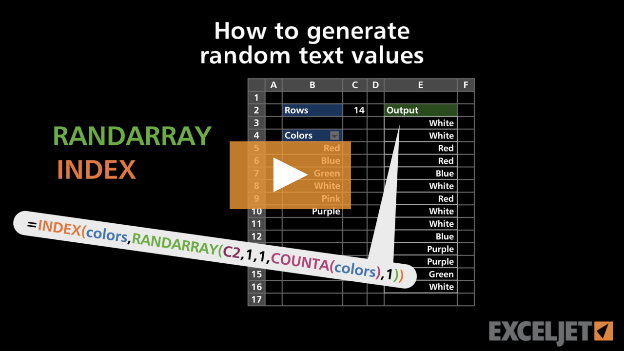 How to generate random text values