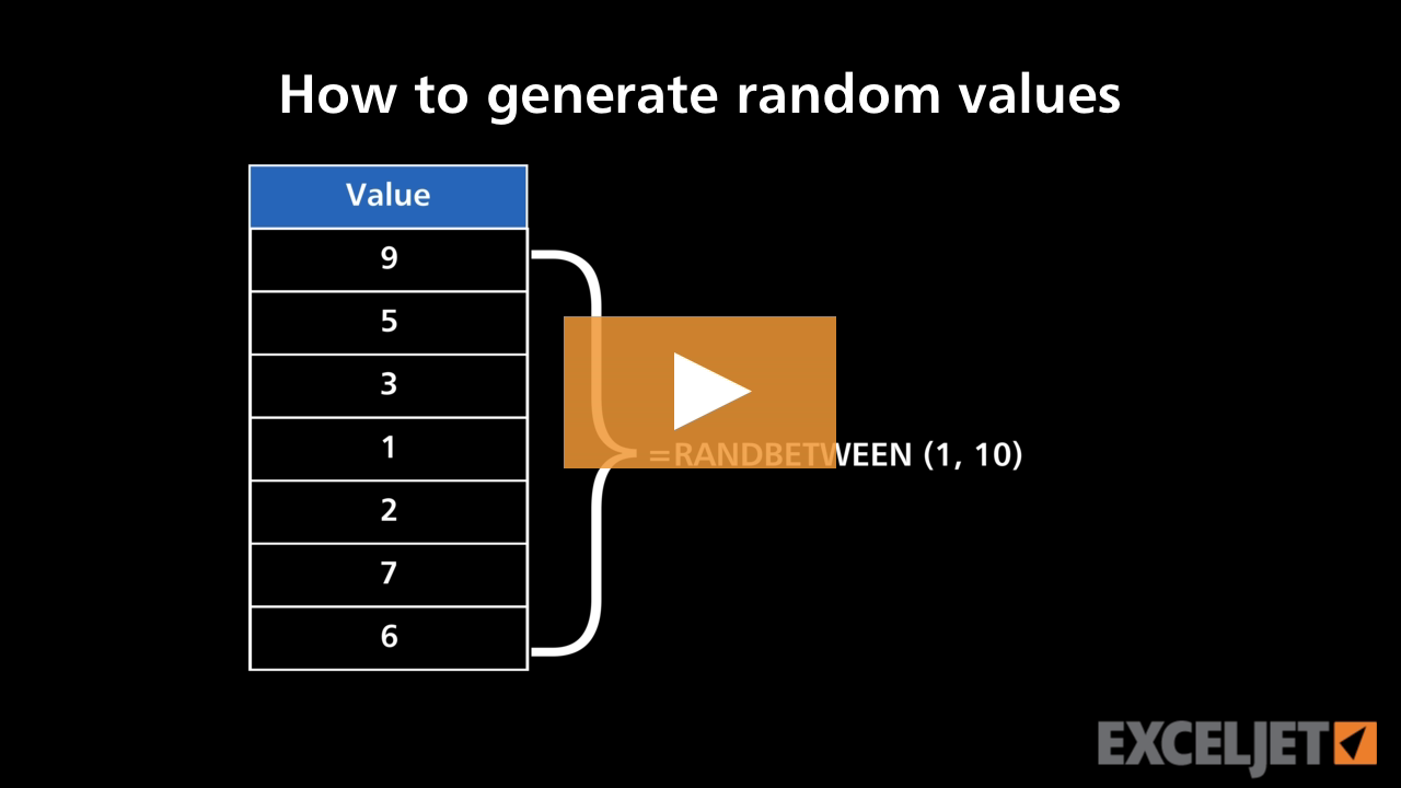 How to generate random values