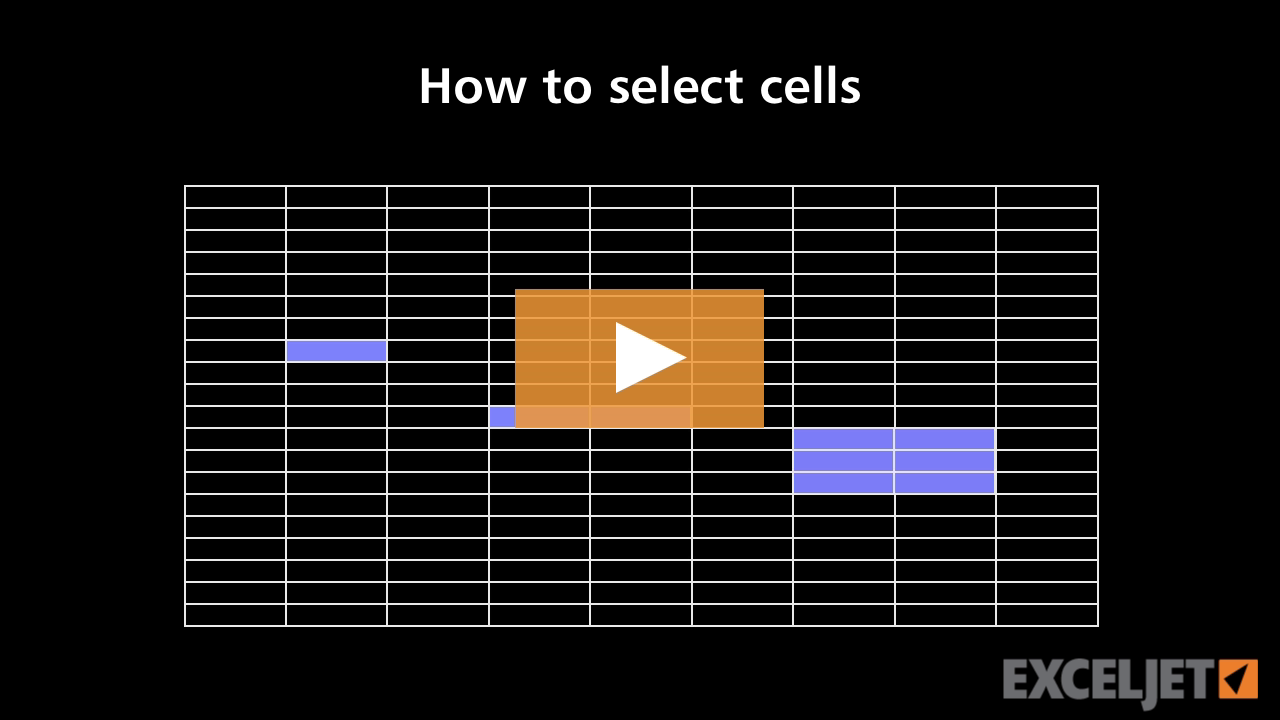 How to select cells in Excel