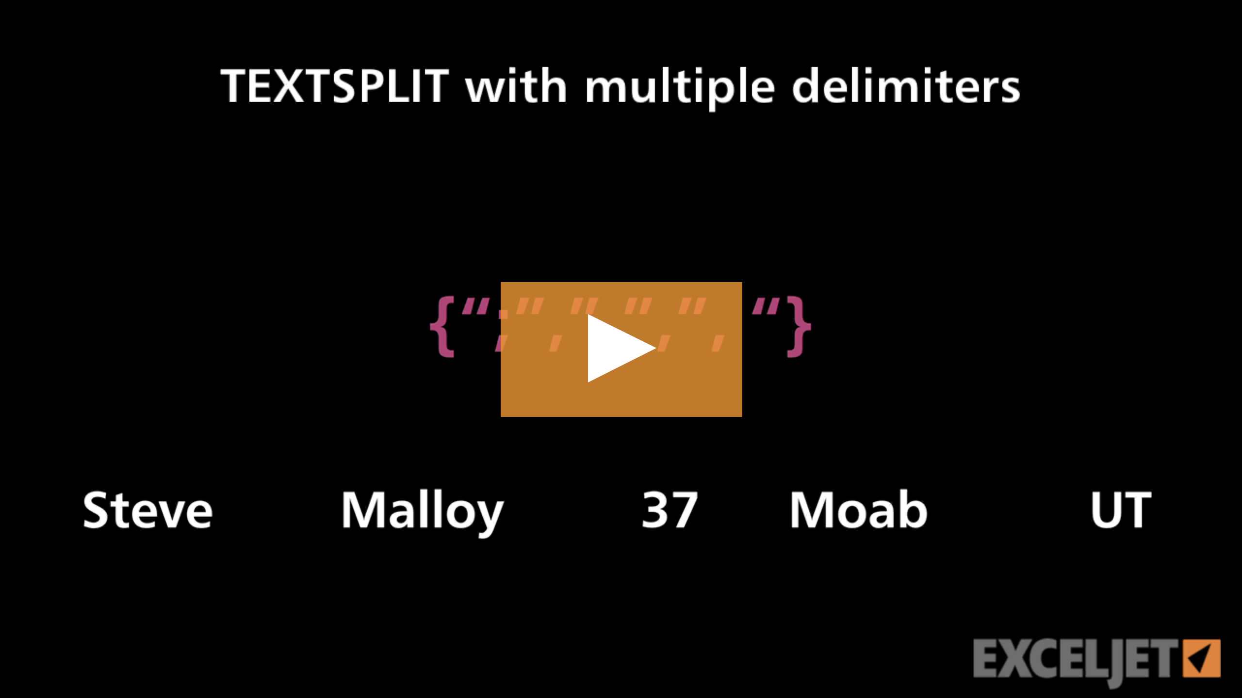 TEXTSPLIT with multiple delimiters